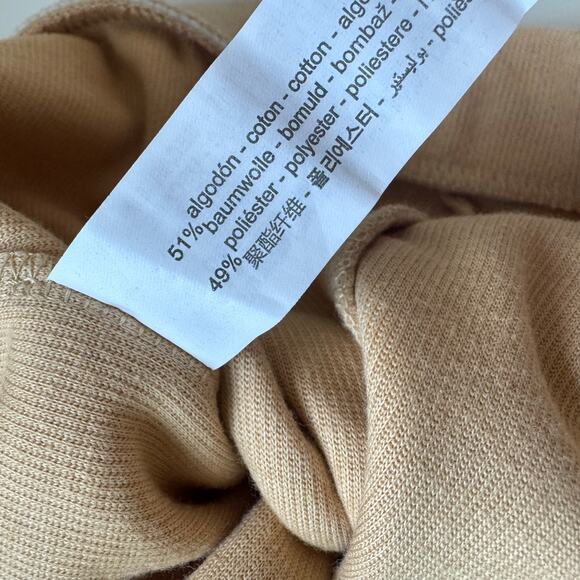 NWOT ZARA Ribbed Wide-Leg Tan Pants size M - Picture 4 of 4